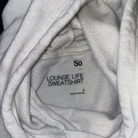 White and Gray Tie Dye Sweatshirt - Picture 2 of 2